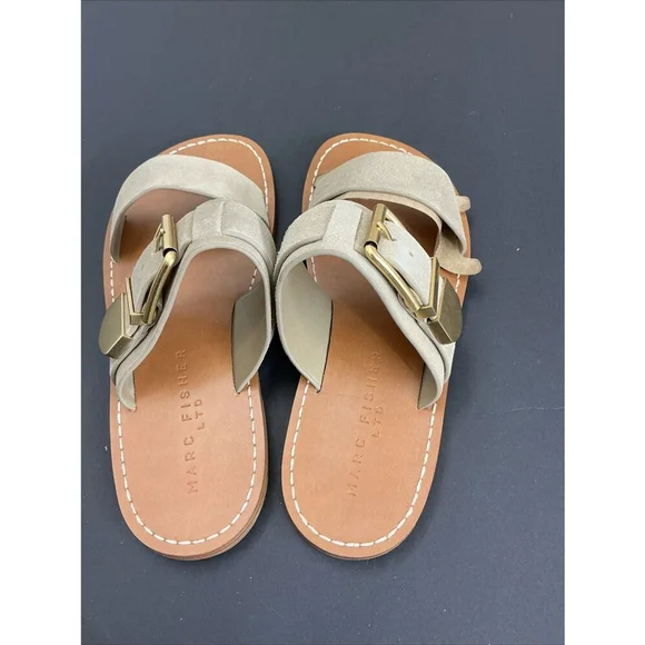 Marc Fisher Sandals Size 6 Brown Color In New Condition - Picture 4 of 4